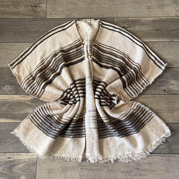 Michael Stars Ruana Blanket Poncho Cardigan Wrap - Picture 8 of 11